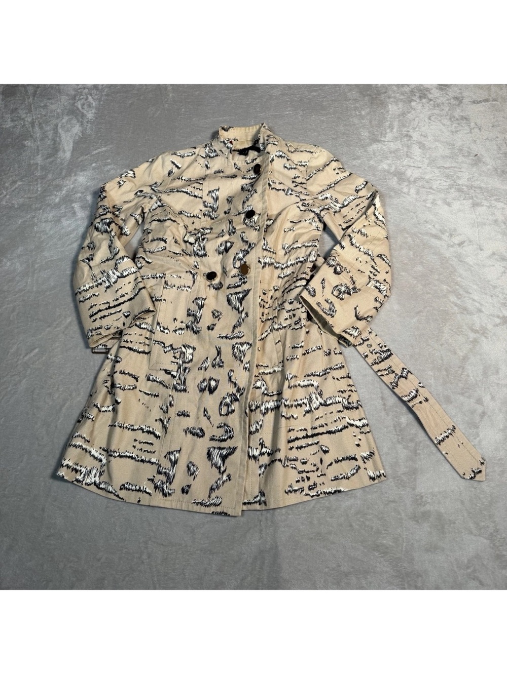 Marc by Marc Jacobs Printed Trench Coat with Belt